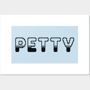 Petty Classic Video Game Graphic Black Posters and Art